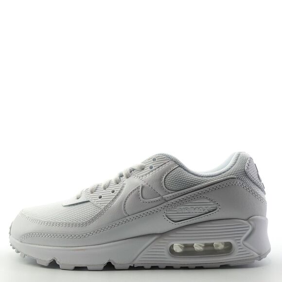 Nike Air Max 90 Triple White Sneakers CQ2560-100 Womens Size 9 - Picture 4 of 11